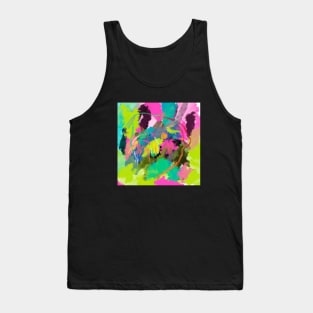 dog painting pop art Tank Top